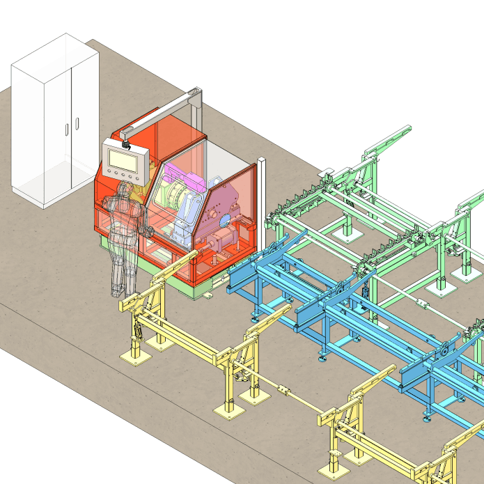 Lay out Estación de torqueo para cuplas