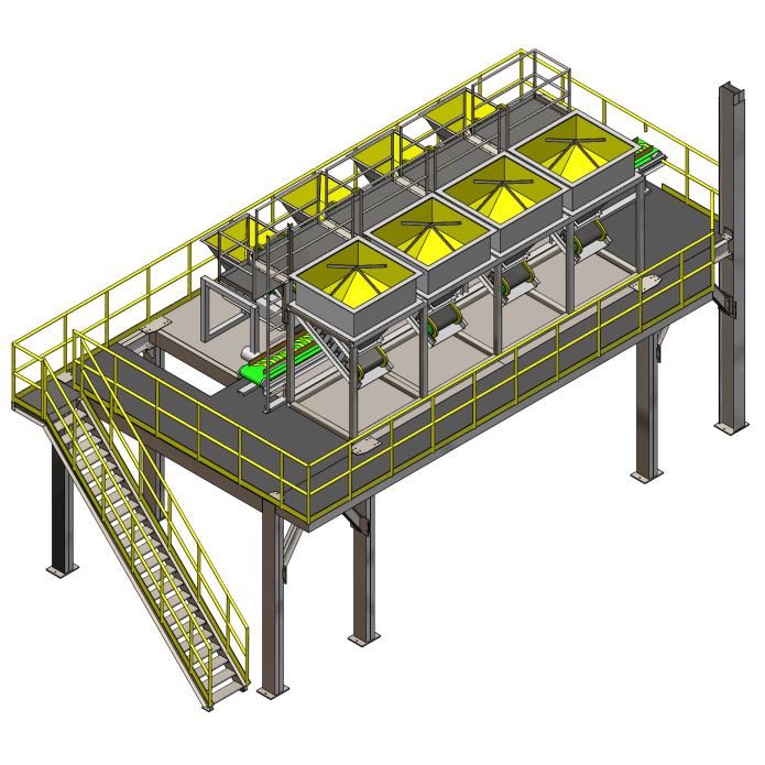 Silos Pesadores con alimentadores para bigbag