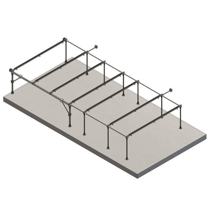 Estructura de montaje para puentes KBK